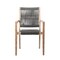 Armen Living Sienna and Madsen 5 Piece Outdoor Eucalyptus Dining Set with Gray Teak Finish SETODDI5DK - alternate 7
